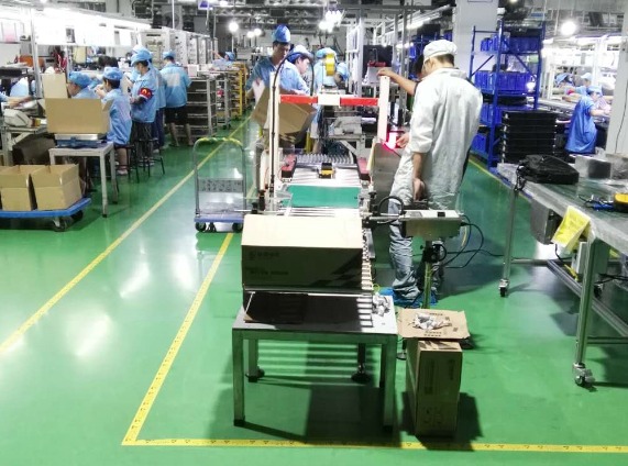 深圳市菘盛電子有限公司采購自動稱重機(jī)和噴碼機(jī)-善安科技